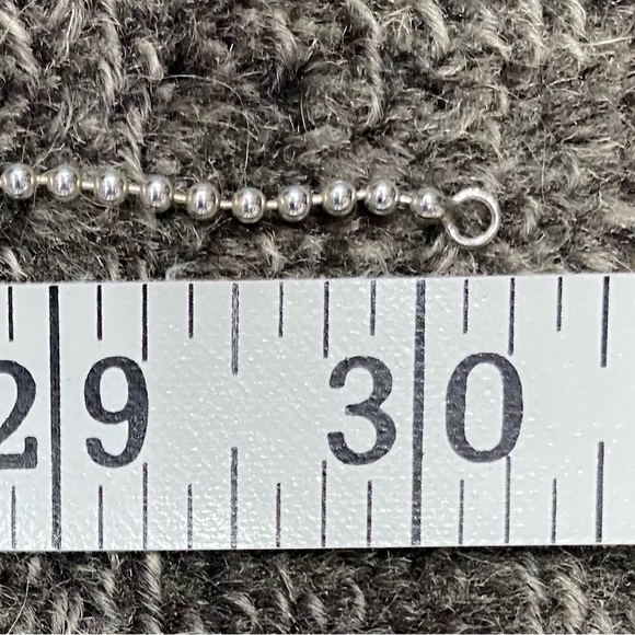 Tiffany & Co. Sterling Silver 925 Oval Key Pendant 2.5” With 30” Ball Chain - Picture 12 of 12